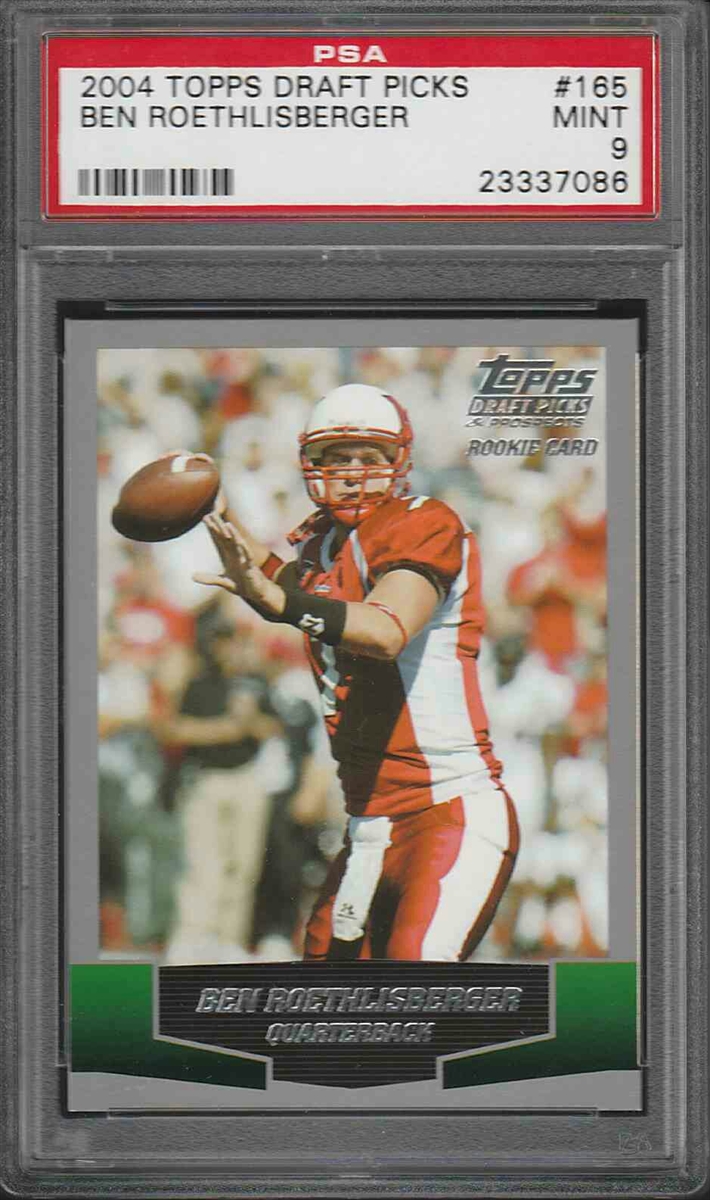 2004 Press Pass Ben Roethlisberger RC Silver Jersey/400 Graded BGS